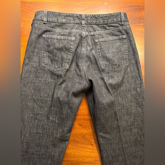 Elie Tahari Vintage Faded black Floral Embroidered Bootcut Jeans Sz 8 - Picture 7 of 10